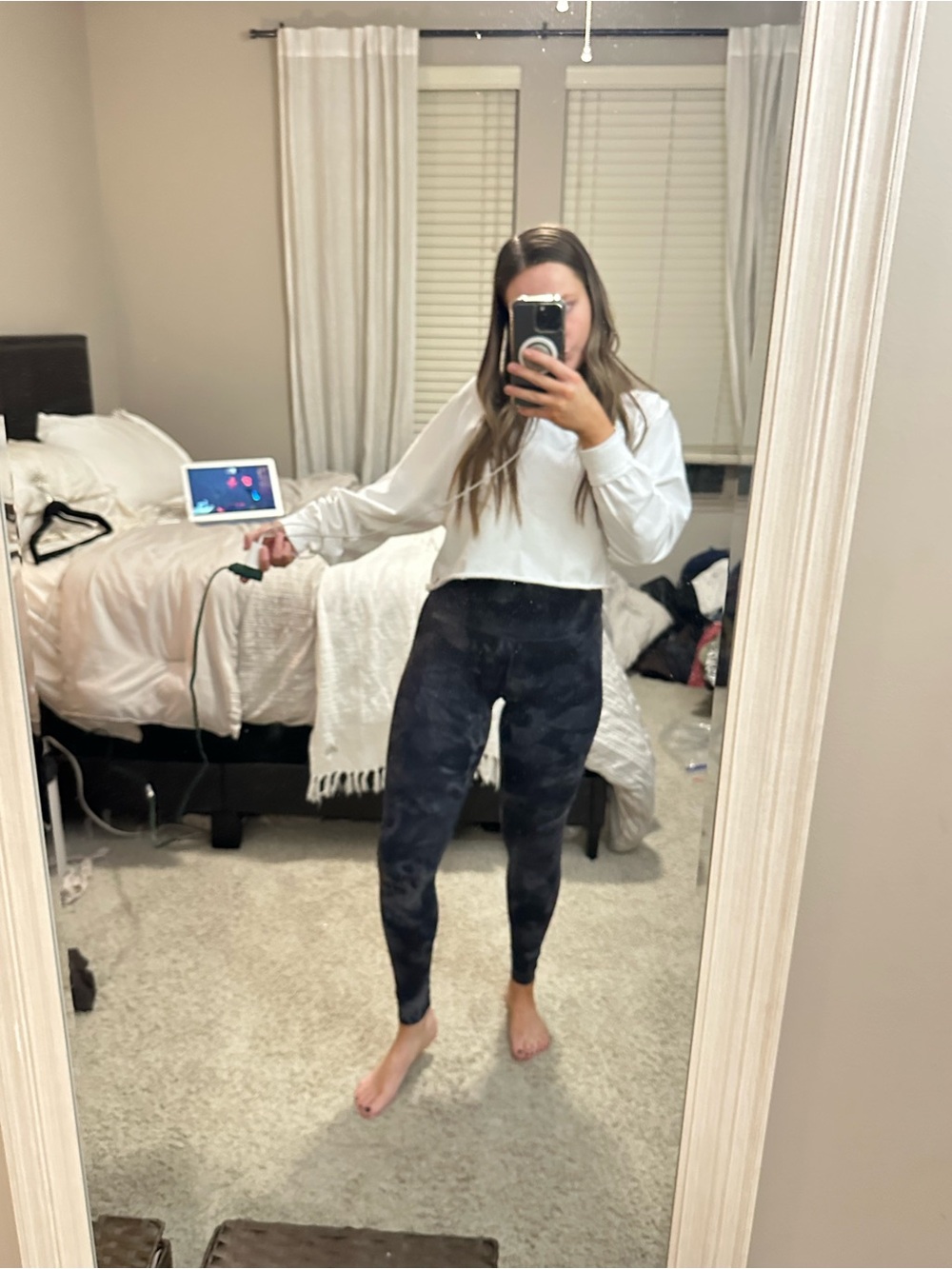 lululemon athletica Black Tie-Dye High-Rise Leggings